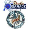 Clayre & Eef 6Y5064 Plaque de texte 48x1x60 cm Bleu Dads Garage