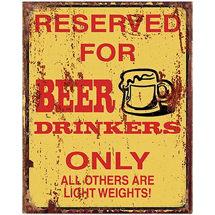 Clayre & Eef 6Y5112 Plaque de texte 20x1x25 cm Jaune Beer