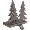 Clayre & Eef 6Y5297 Bas Pendentif Sapins de Noël 13x12x16 cm Marron