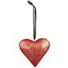 Clayre & Eef 6Y5385L Décoration Pendentif cœur 20x4x20 cm rouge