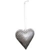 Clayre & Eef 6Y5387M Décoration Pendentif Cœur 10x2x10 cm Gris