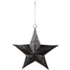 Clayre & Eef 6Y5393 Décoration Pendentif étoile 25x6x27 cm noir