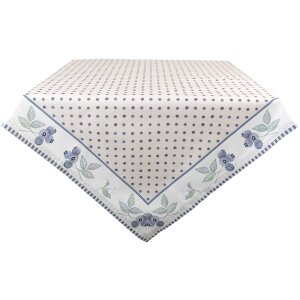 Clayre & Eef BBF01 Nappe 100x100 cm Beige - Bleu