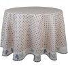 Clayre & Eef BBF07 Nappe Ø 170 cm Beige - Bleu