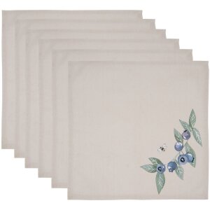 Clayre & Eef BBF43 Serviettes en tissu (6...