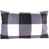 Clayre & Eef BWX36-4 Housse de coussin 30x50 cm Blanc - Noir