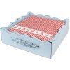 Clayre & Eef CUP73-2 Serviettes en papier 33x33 cm (20 pièces) Rouge - Blanc