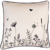 Clayre & Eef FAF21 Housse de coussin 40x40 cm Beige - Noir