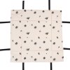 Clayre & Eef FAF47 Corbeille à pain 35x35x8 cm Beige - Noir