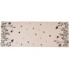 Clayre & Eef FAF64 Chemin de table 50x140 cm Beige - Noir