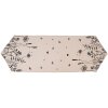 Clayre & Eef FAF65 Chemin de table 50x160 cm Beige - Noir