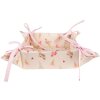 Clayre & Eef FAS47 Corbeille à pain 35x35x8 cm Beige - Rose