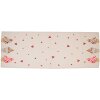 Clayre & Eef FAS64 Chemin de table 50x140 cm Beige - Rose