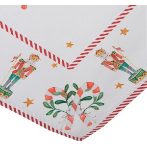 Clayre & Eef HLC01 Nappe 100x100 cm brun - rouge