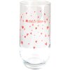 Clayre & Eef LBSGL0006 Verre à boire Ø 6x14 cm - 280 ml rouge