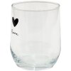 Clayre & Eef LBSGL0008 Verre à boire Ø 8x9 cm - 300 ml Noir Verre à eau