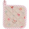 Clayre & Eef PNC45K Manique enfant 16x16 cm Beige - Rose