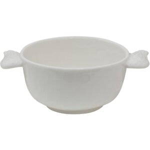 Clayre & Eef WINBO Bol 14x10x5 cm - 150 ml Blanc Bol à soupe