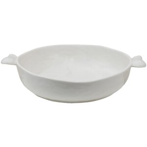 Clayre & Eef WINPS plat 27x22x5 cm blanc plat de service