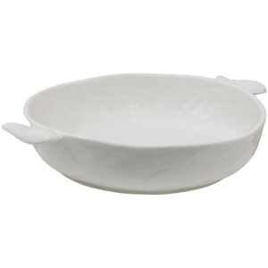 Clayre & Eef WINPS plat 27x22x5 cm blanc plat de service