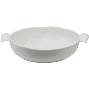 Clayre & Eef WINPS plat 27x22x5 cm blanc plat de service