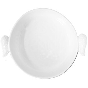 Clayre & Eef WINPS plat 27x22x5 cm blanc plat de service