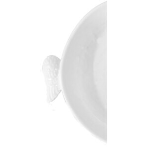 Clayre & Eef WINPS plat 27x22x5 cm blanc plat de service