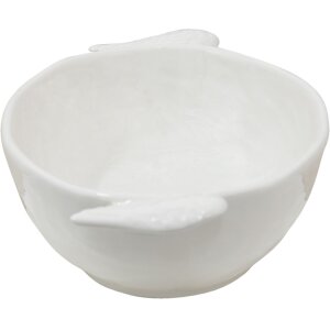 Clayre & Eef WINPSO plat ovale 26x14x5 cm blanc plat de service