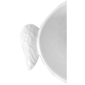 Clayre & Eef WINPSO plat ovale 26x14x5 cm blanc plat de service