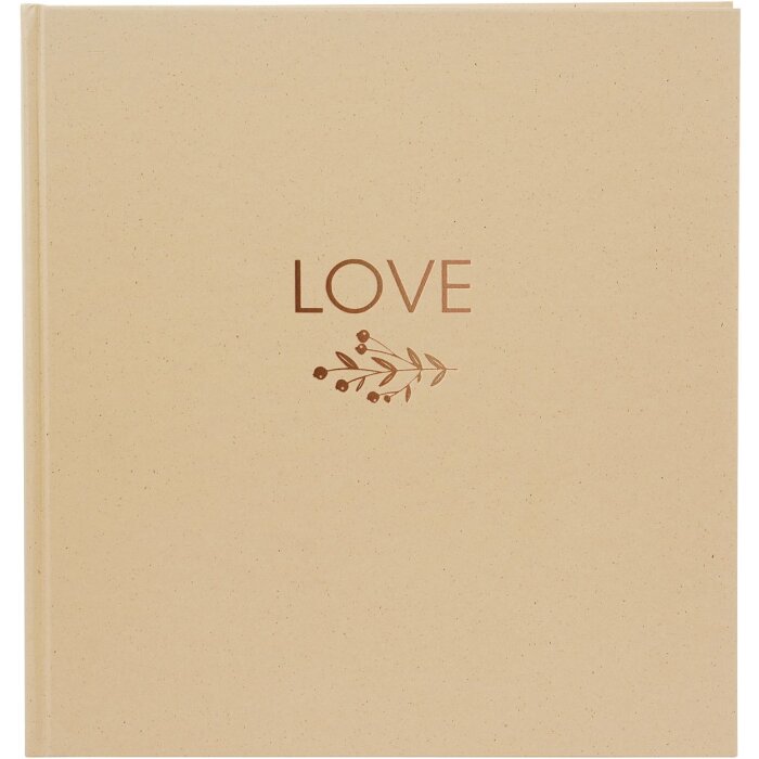 Goldbuch album de mariage natureAmour marron 25x25 cm 60 pages blanches