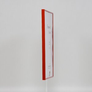 Cadre plastique Effect Art rouge 10x15 cm verre clair