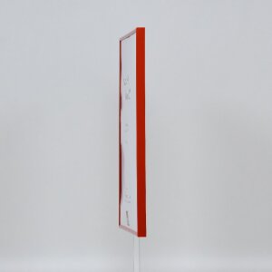 Cadre plastique Effect Art rouge 23x70 cm verre clair