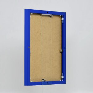 Effect Aluminium Cadre Quadro 25x50 cm Bleu Verre clair Haut Transversal