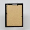 Cadre photo Effect en aluminium Quadro 25x60 cm noir brillant verre clair