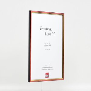 Effect cadre en bois profil 23 rouge 25x35 cm verre normal