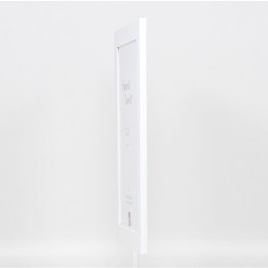 Cadre Effect en bois massif Profil 30 blanc 62x93 cm verre normal