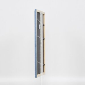Cadre en bois Effect Profil 32 gris-bleu 50x50 cm verre normal