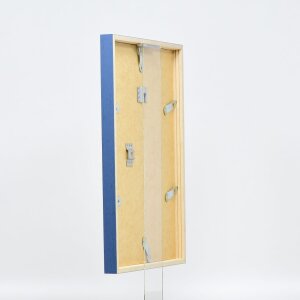 Effect cadre en bois profil 35 bleu 23x70 cm verre normal