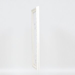 Cadre baroque en bois Effect profil 37 blanc 7x10 cm verre normal