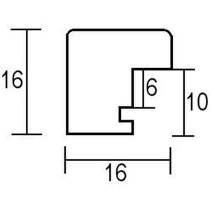 Effect Cadre photo en bois massif Profil 39 blanc 10,5x14,8 cm verre normal