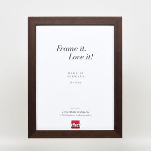 Effect Cadre photo en bois Profil 52 brun foncé 29,7x42 cm verre normal