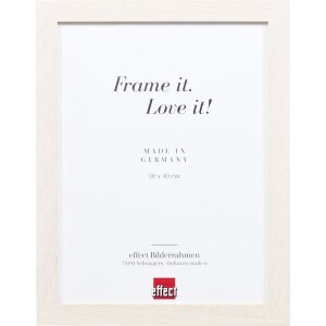 Effect Cadre photo en bois Profil 52 blanc 30x45 cm verre...