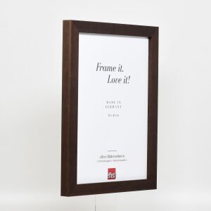 Effect Cadre photo en bois Profil 52 brun foncé 50x65 cm verre normal