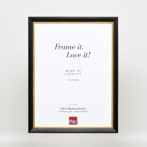 Effect Cadre photo en bois Profil 85 Noir 30x45 cm Verre normal