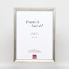 Effect Cadre photo en bois Profil 85 Argent 10,5x14,8 cm Verre normal