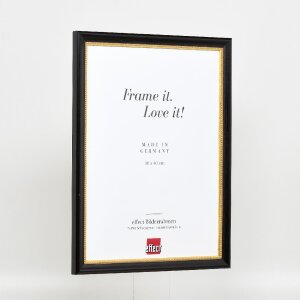 Effect Cadre photo en bois Profil 85 Noir 30,5x91,5 cm Verre normal