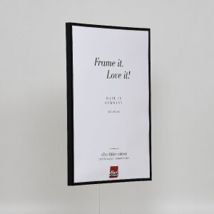 Cadre plastique Effect Art noir 27x48 cm verre antireflet