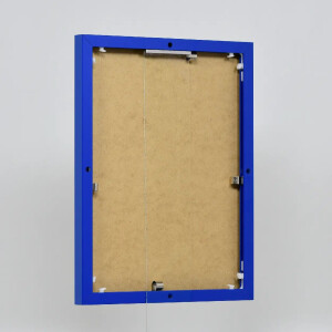 Effect cadre photo aluminium Quadro 18x24 cm bleu verre antireflet