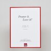 Cadre photo Effect en aluminium Quadro 20x30 cm rouge Verre antireflet