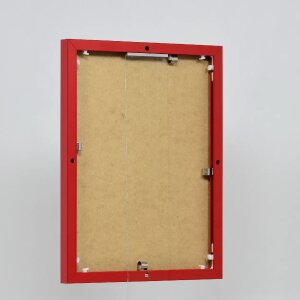 Cadre photo Effect en aluminium Quadro 23x70 cm rouge Verre antireflet